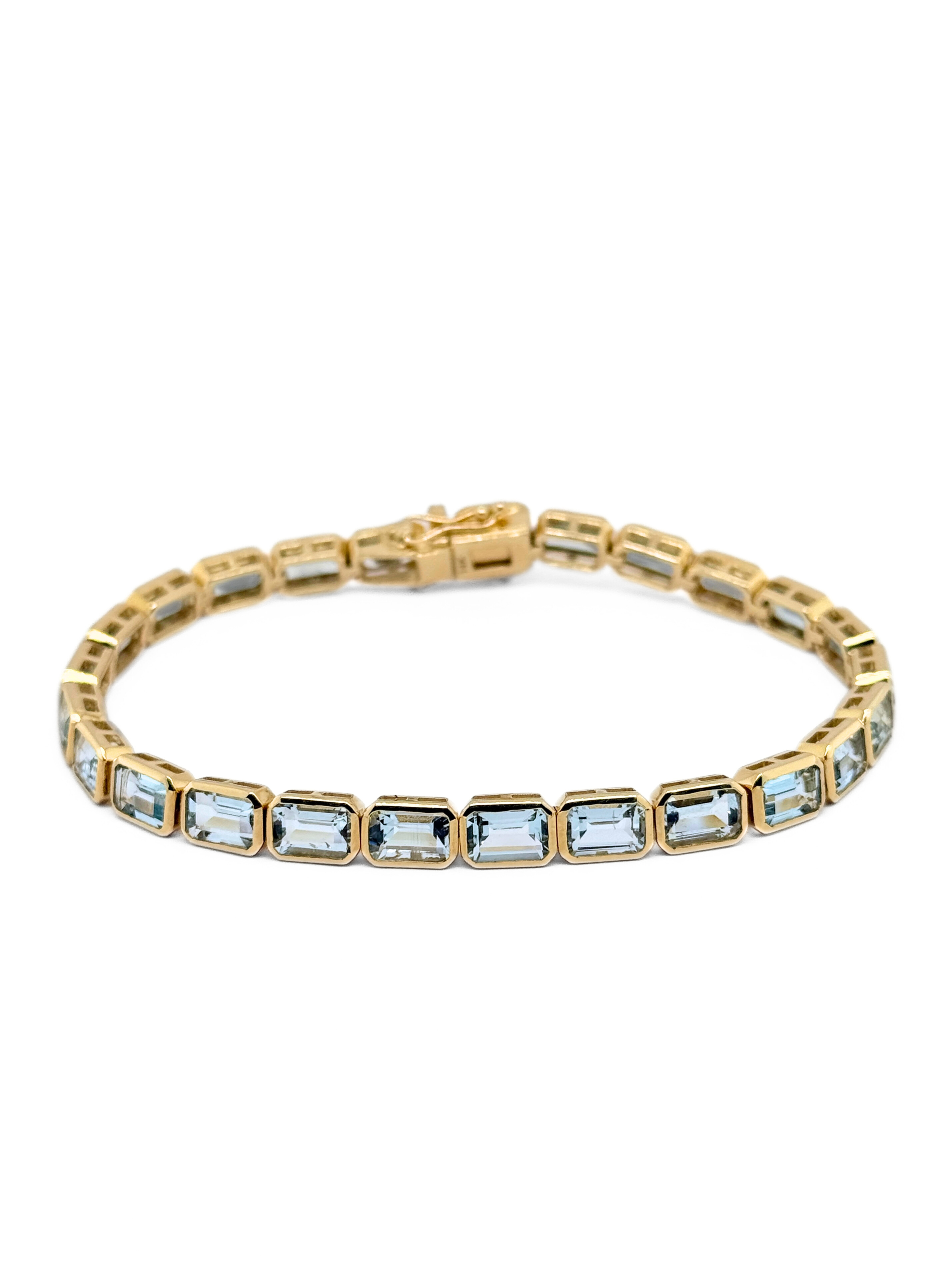 HORIZONTAL BREZEL-BRACELET- 10215AQ